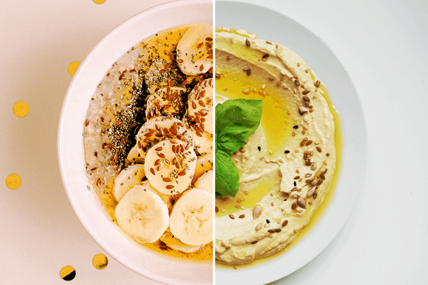hummus e porridge cinque gusti