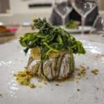 tortino di alici con cuore di pure di patate