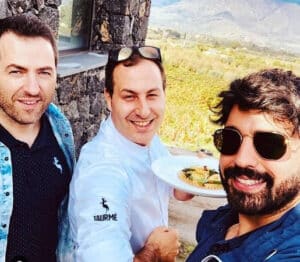 Giuseppe e Luca Miuccio con Antonio Spartà selfie