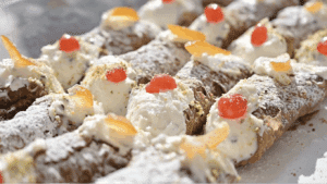 Cannoli in serie primo piano