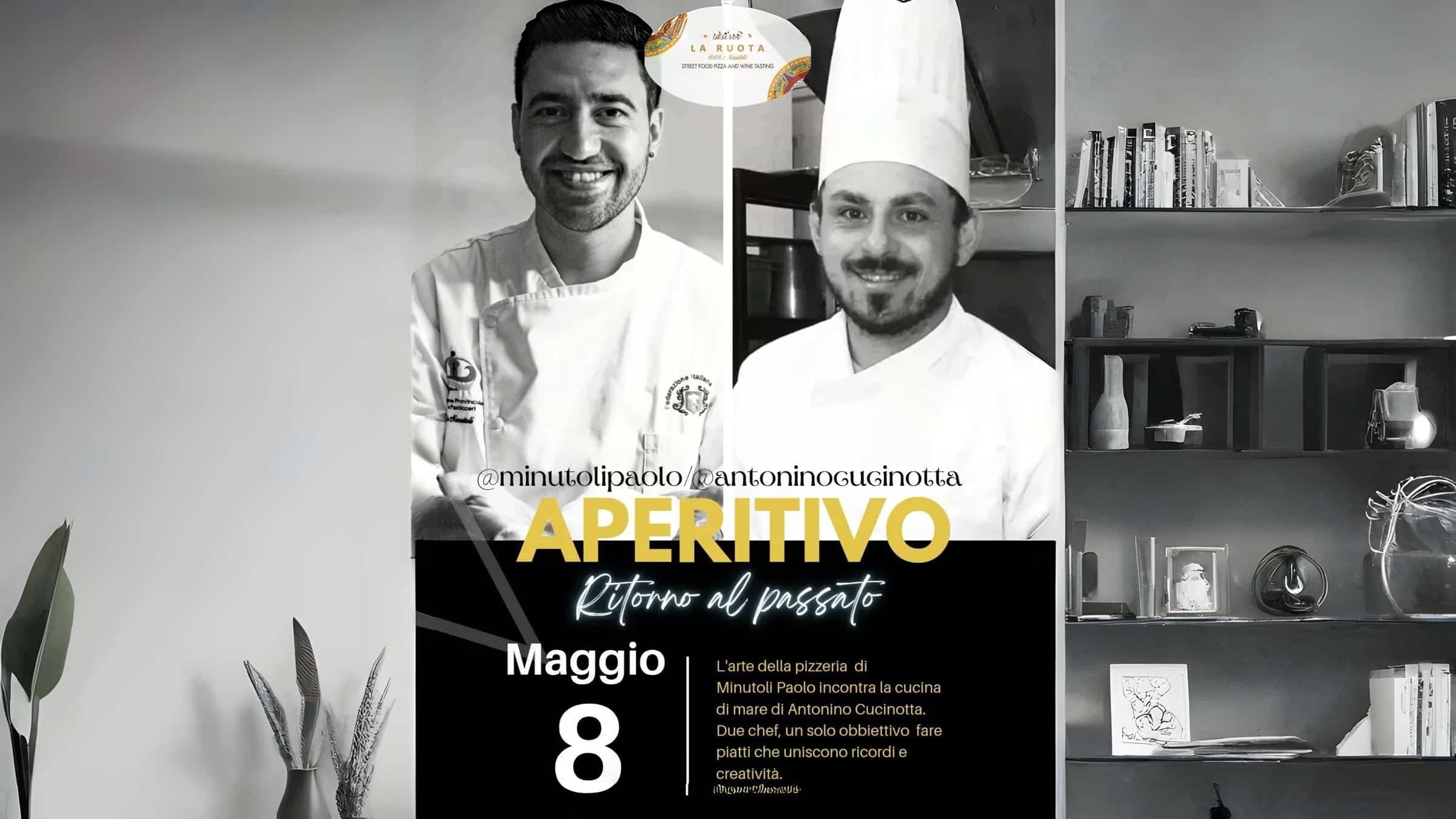 Locandina Aperitivo maggio La Ruota bistrot estesa
