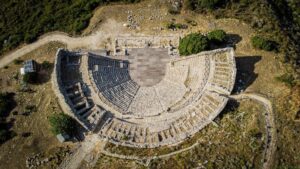 Parco Archeo Segesta dallalto sezione anfiteatro