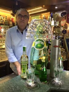 Franco Toscano con Perrier