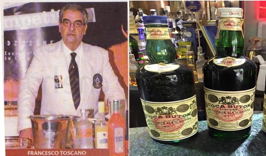 Franco Toscano durante competizione+Coca Buton