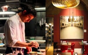 Chef Marco Massaia cucina al Gagini angolo sala interna