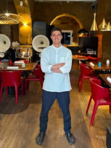 Chef Marco Massaia in sala