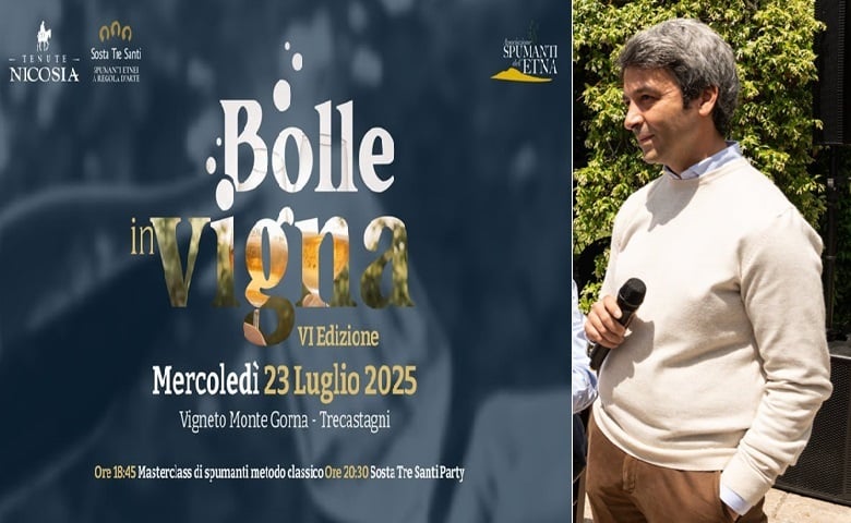 Locandina Bolle in Vigna e Graziano Nicosia a Cantine Aperte