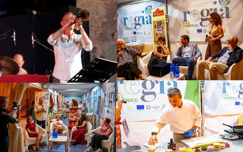 Trombettista Fabrizio Bosso in primo piano Castroreale quattro momenti a Castroreale con chef