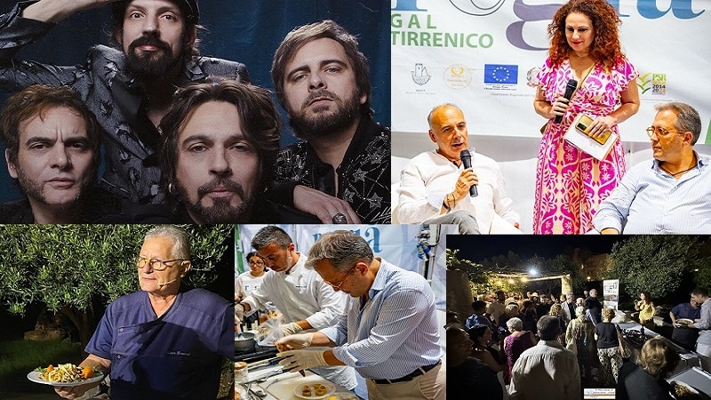 Band Le Vibrazioni coopertina con riquadri Rodì e Lipari